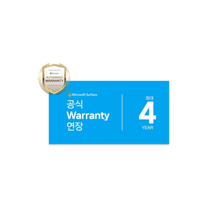 마이크로소프트 서피스고3고4 전용 워런티 추가1,2,3년 마이크로소프트 서피스고3고4 전용 워런티 추가1,2,3년