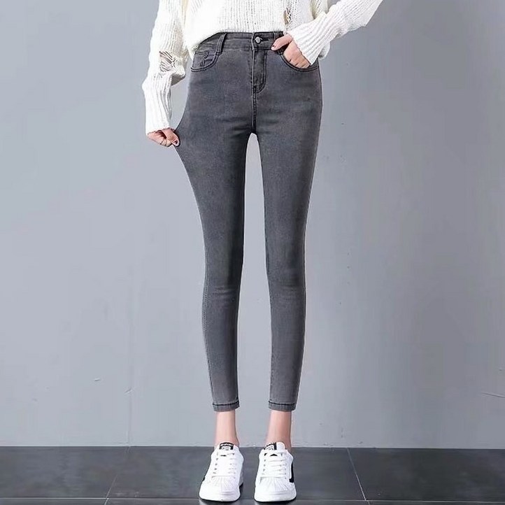 수입 신상 봄 가을 여성용 청바지 레깅스 봄 가을철 수입 스키니 청바지 다양한 스타일링 롱 디자인 발목 몸매 라인 종아리