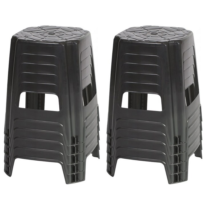 지오리빙 플라스틱 사각의자 10개 간이 야외 포장마차 편의점