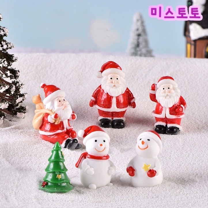 미스토토 크리스마스꾸미기 소품 산타 눈사람 피규어 테라리움 미니어처, X09523번 썰매의자 1P