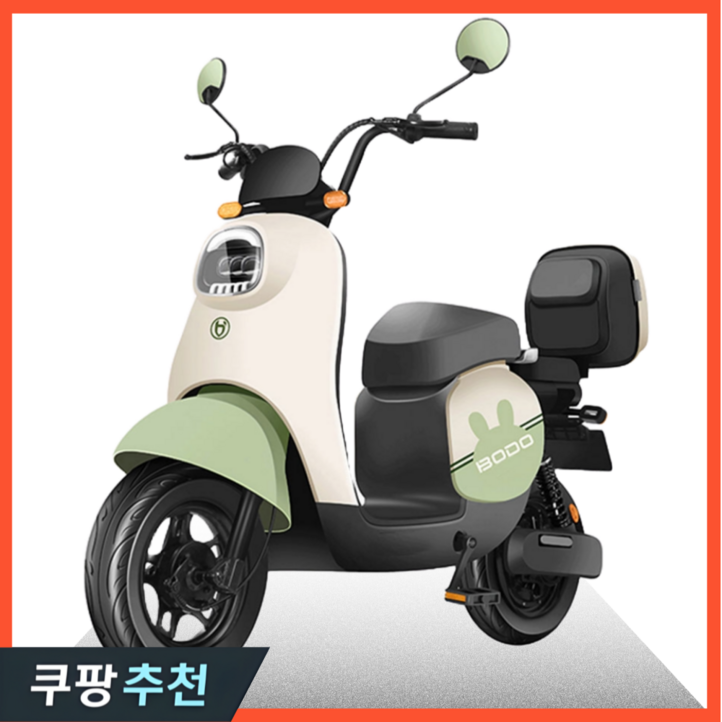 모토에코 안전한 전기 스쿠터 전동 오토바이 바이크 자토바이 배달용 이륜 자전거 출퇴근, 그린, 6세대 전기스쿠터 30A