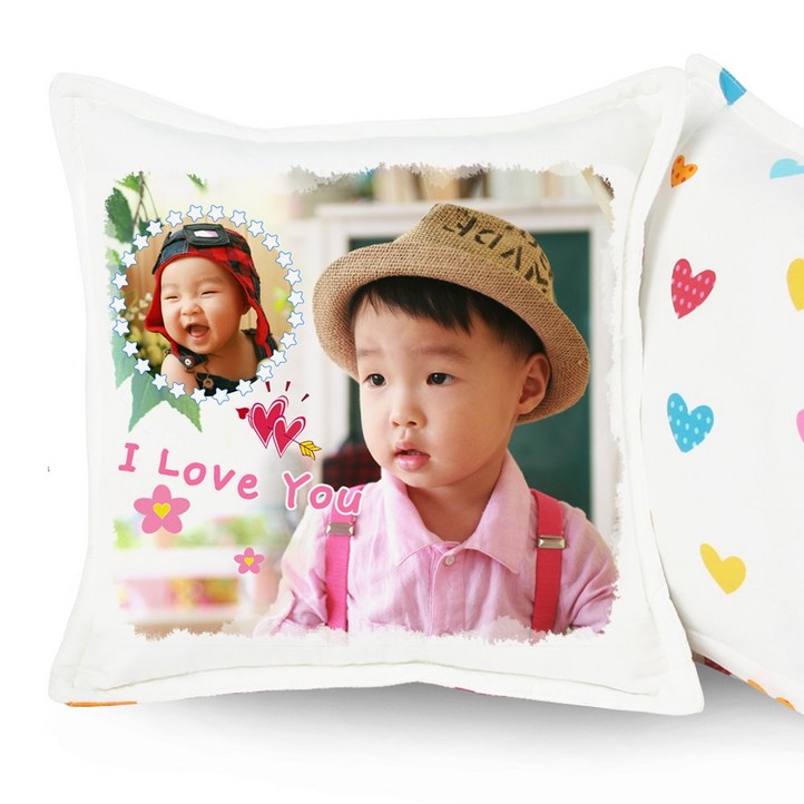 포토쿠션 화이트러블리 35Cm X 35Cm 연인, 스타, 어린이집, 유치원, 회사, 종교 단체 등 인기상품