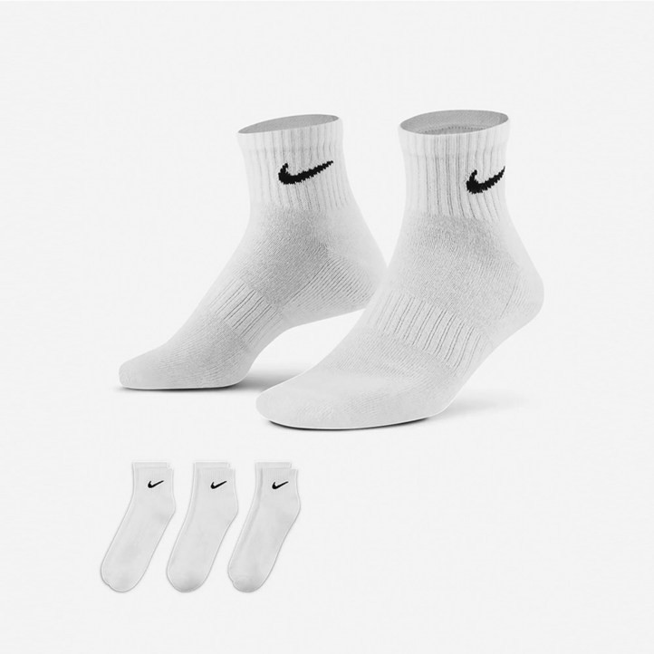무료반품 탑노치 나이키 에브리데이 쿠션 중목 양말 3팩 1세트 SX7667 2329cm