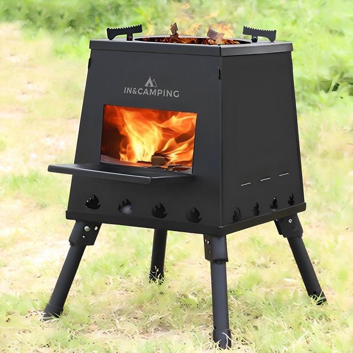 인앤캠핑 캠핑 화로대 불멍 화로대 캠핑용 접이식 화로대  휴대용 가방