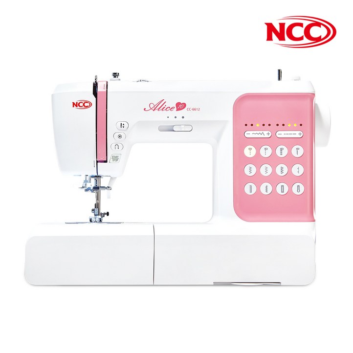 NCC 앨리스 10 CC6612 가정용 디지털 미싱, 혼합색상, 옵션01. 앨리스10특별선물