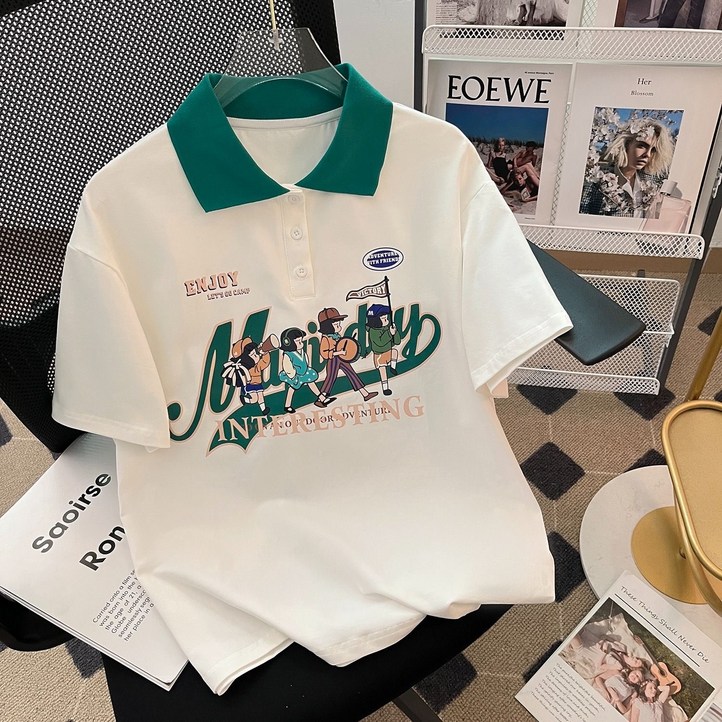 휠렉스 여성 카라넥 반팔 패션 티셔츠 JA1