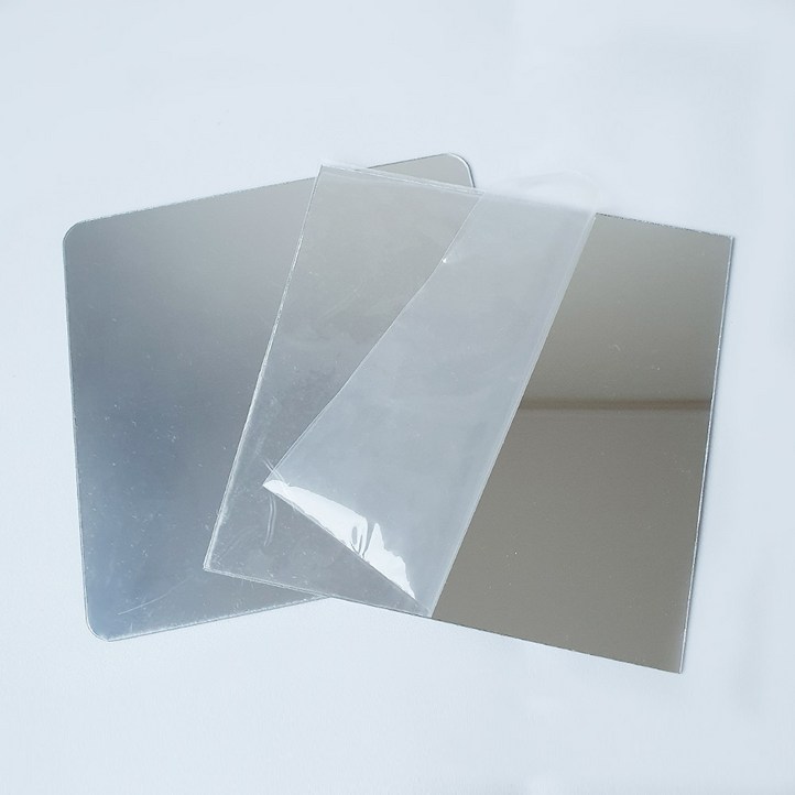 붙이는 아크릴 안전 거울 정사각형 15X15cm, 20X20cm,30X30cm