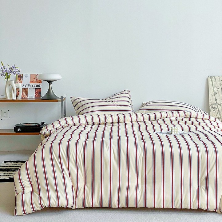 오텔르 어반 스트라이프 고밀도 바이오워싱 사계절 이불