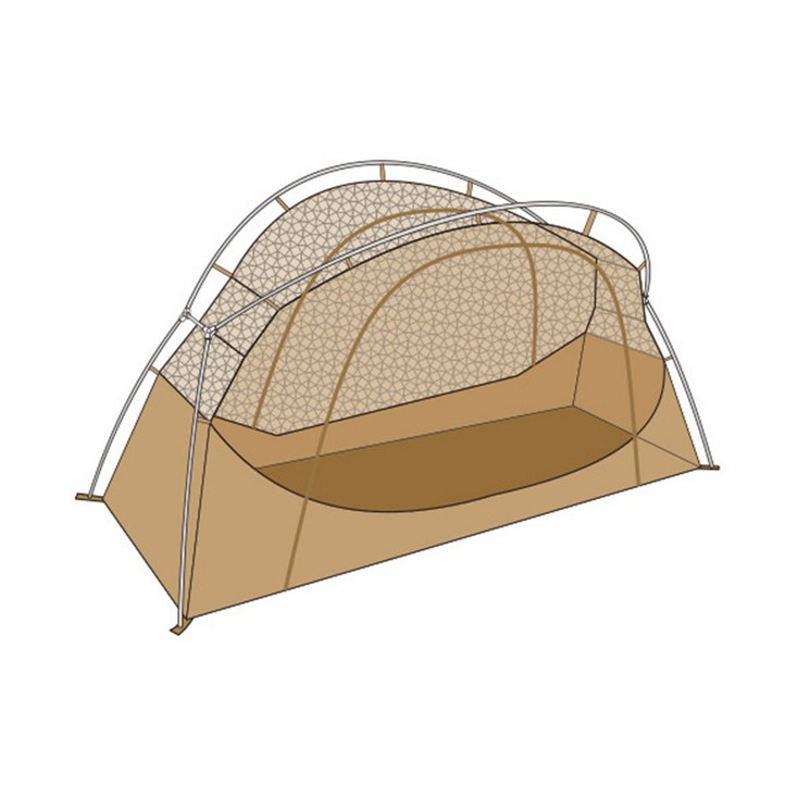 비달리도 코트텐트 캠핑 야전침대 메쉬창 텐트