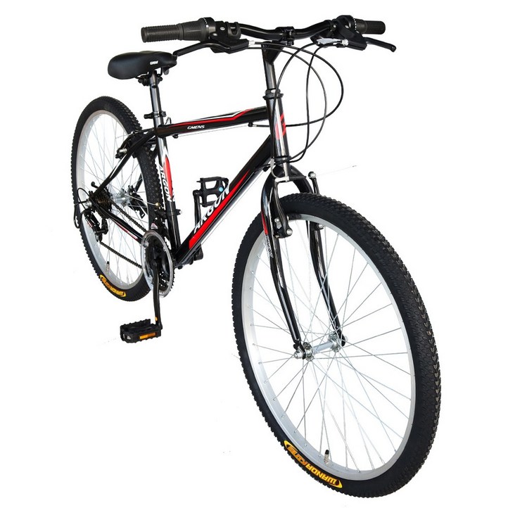 지멘스 자전거2025 신제품 입고 지멘스 아르곤 로빈 일상용 자전거 21 단변속 출퇴근용 학생용 MTB자전거 26인치 24인치 무료배송, 아르곤26인치 블랙레드미조립 기본박스 발송, 1개, 170cm