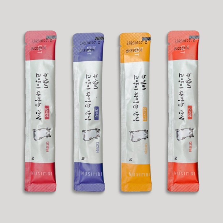 누심비 고양이 짜먹는 간식 길고양이 대용량 15g 3가지맛 90개, 참치맛, 대구맛, 연어맛, 15g, 90개