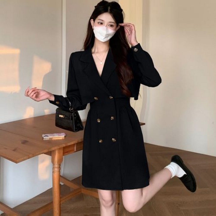 뉴욕멋쟁이 리넷 밴딩트렌치 자켓원피스