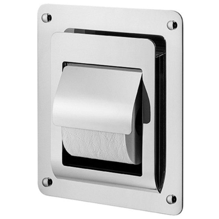 국산 스탠드 겸용 매립휴지걸이 크롬 욕실 휴대폰 핸드폰 거치, 1개