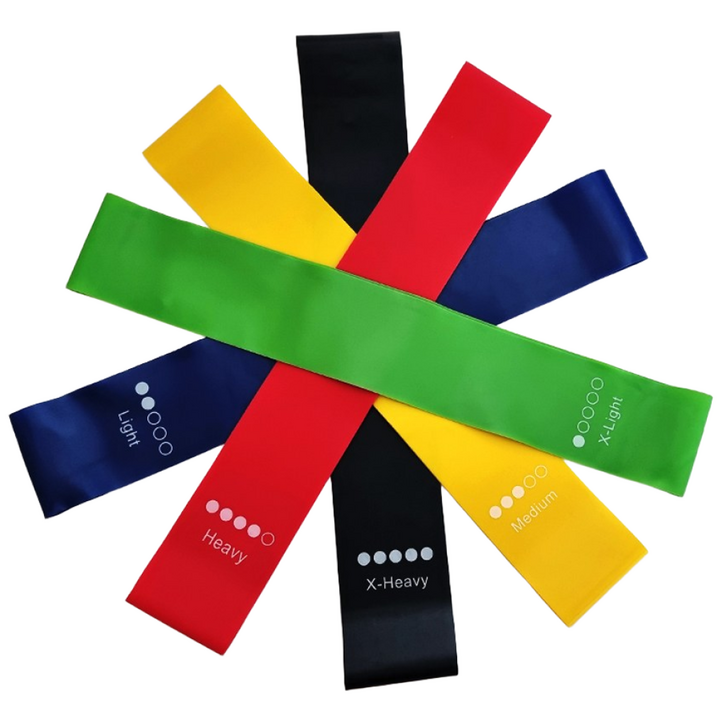 라텍스 루프밴드 1  5단계 스트레칭 헬스 필라테스 운동 탄력 밴드