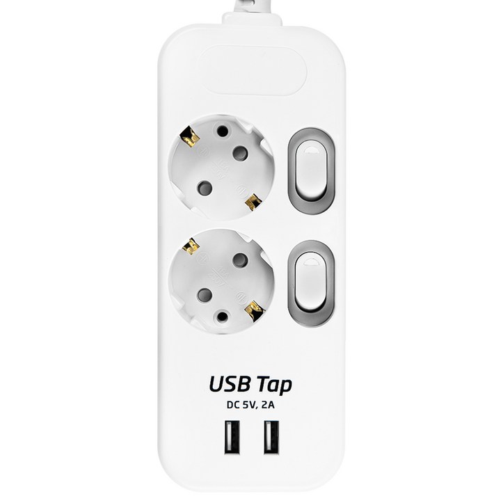 써지오 안전멀티탭 USB 개별 멀티탭 2구 DH-2029MUT 320328295