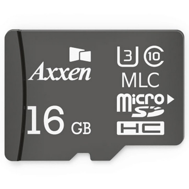 액센 블랙박스용 Black 마이크로 SD 카드 Class10 U3 MLC, 16GB 8