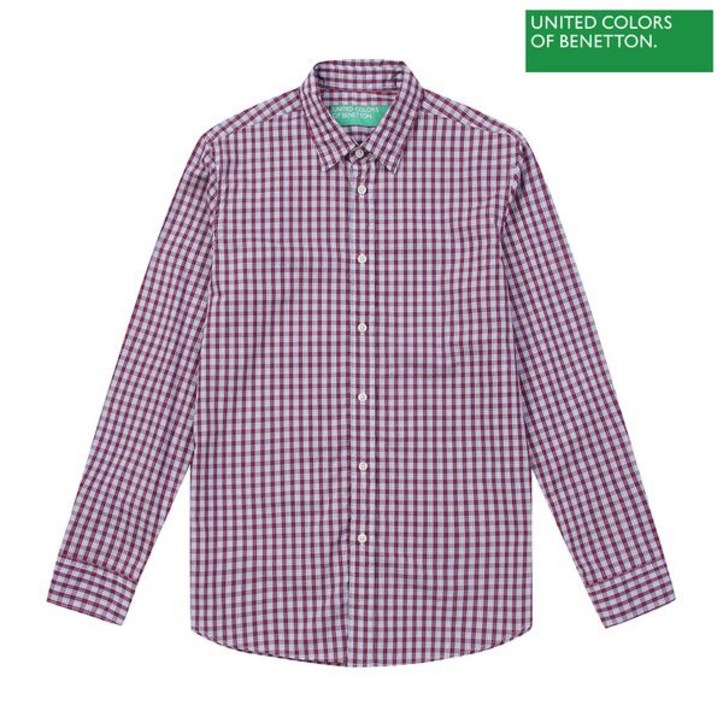 베네통 Basic pattern shirt 0F 5ANH5QKN8 912