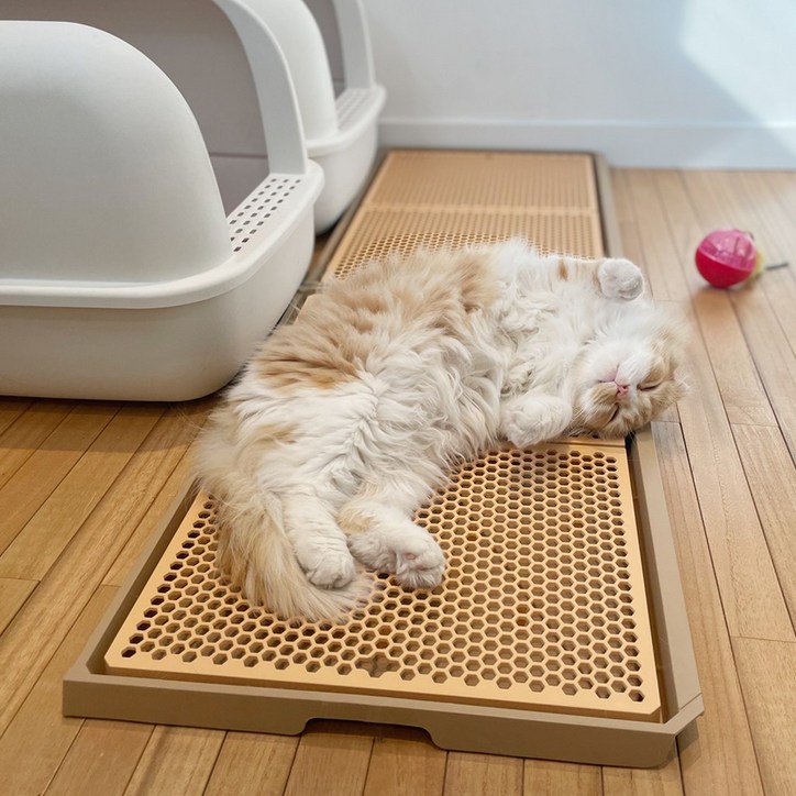 요기펫 고양이화장실 사막화방지 대형 모래매트 패드 발판