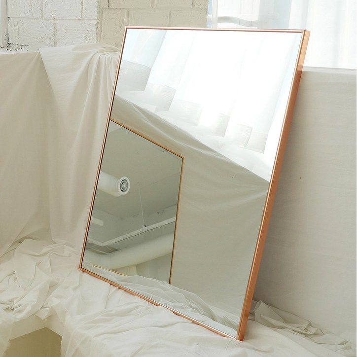 화장대사각거울 [브래그디자인] 무료배송 600x800 사각 거울 (로즈골드), 로즈골드(사각)