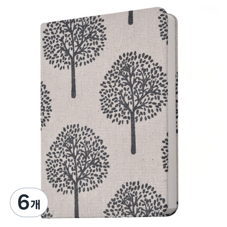 오브예 감성 일기장 미니 다이어리 A6, 라일락 화이트, 6개