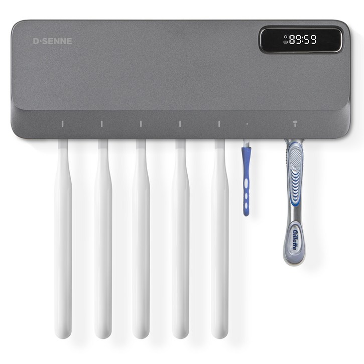 디센느 UVC 온열 건조 칫솔 거치형 살균기 DSTS002, DSTS002, 내츄럴티타늄