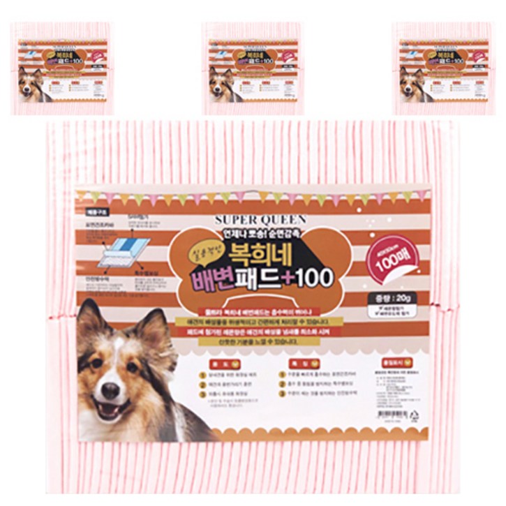 복희네 강아지 배변패드 20g 100매, 4개