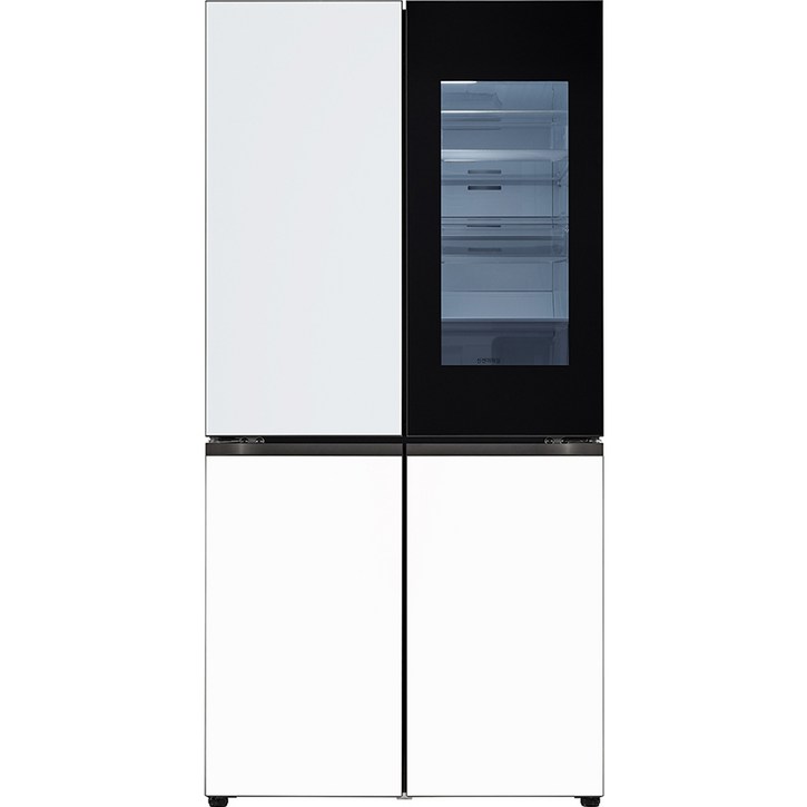 LG전자 디오스 오브제컬렉션 노크온 4도어 냉장고 글라스 870L 방문설치 20230621