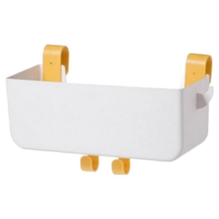 심플리아 침대 걸이 수납 다용도 정리함 바구니, 화이트, 1개