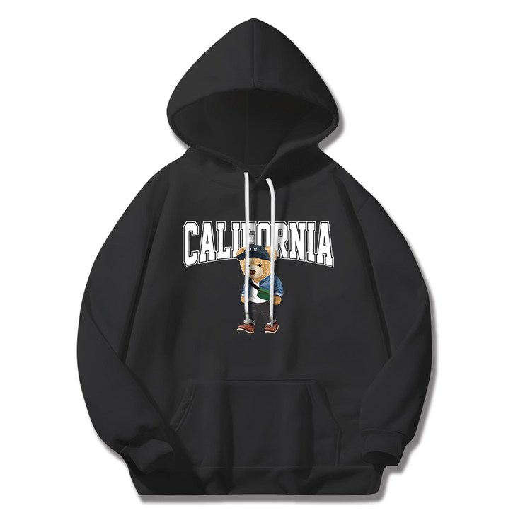 일루소 남녀공용 캘리포니아 베어 소프트 특양면 후드티