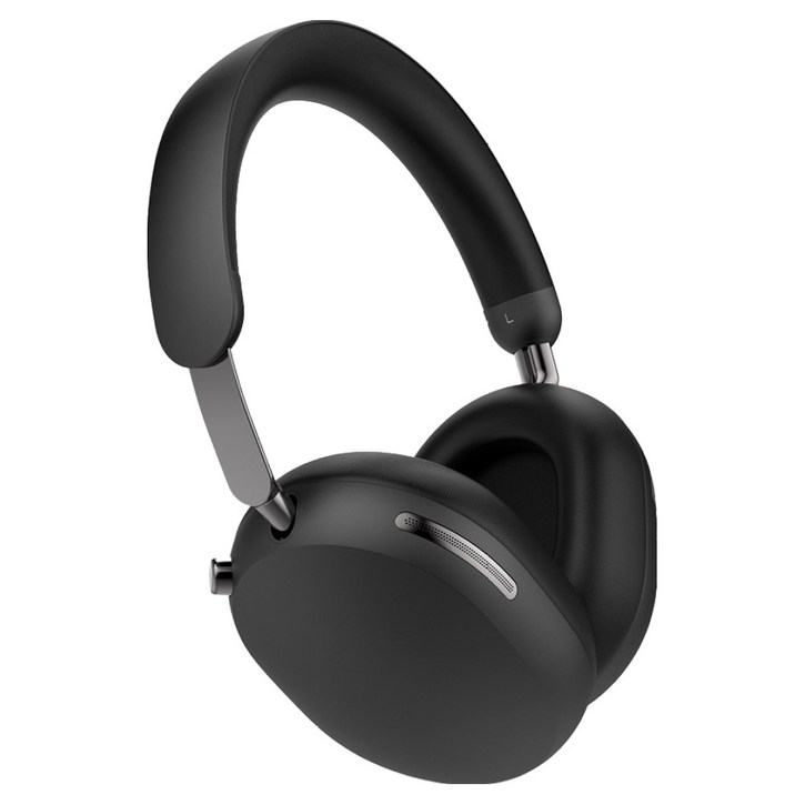 브리츠 NEW 프리미엄 노이즈캔슬링 무선 블루투스 헤드폰, SteelRec, 블랙, 70시간