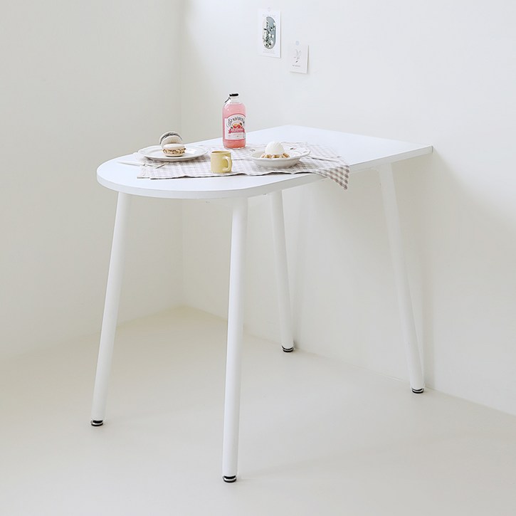 샤바스 스칸디나 코지 반타원 식탁