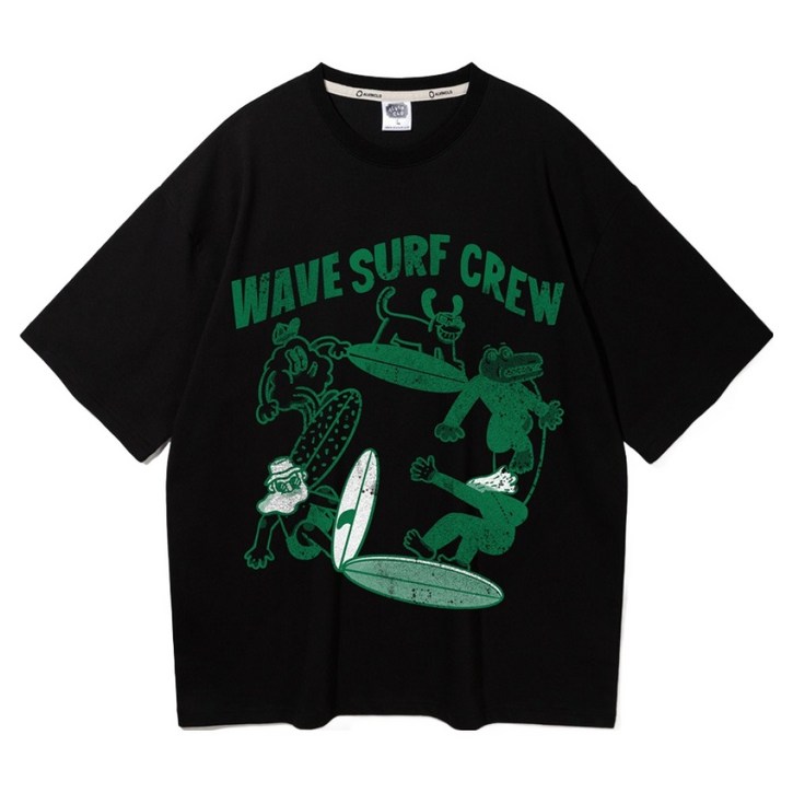 앨빈클로 피치 WAVE SUFR CLUB 오버핏 반팔티 AST4597 앨빈클로 피치 WAVE SUFR CLUB 오버핏 반팔티 AST4597
