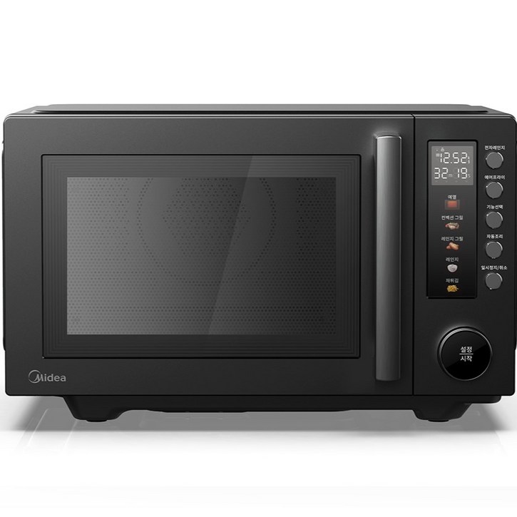 마이디어 플랫 광파오븐 에어프라이어 전자레인지 25L 블랙, MMOP03F3BACSBBL