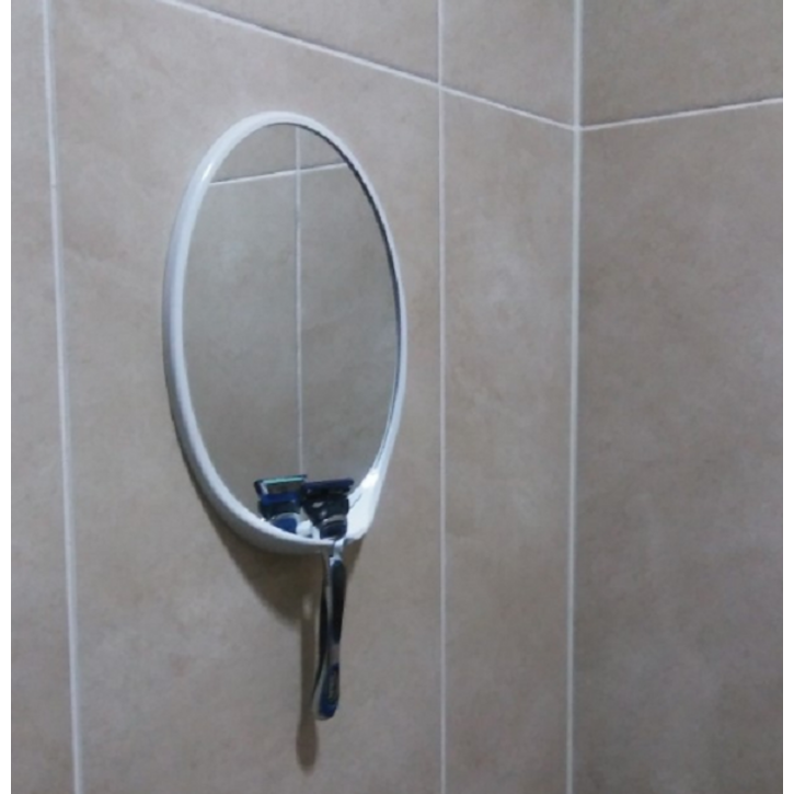 김서림방지 욕실용거울 면도기 거치대형, 단일색상 5