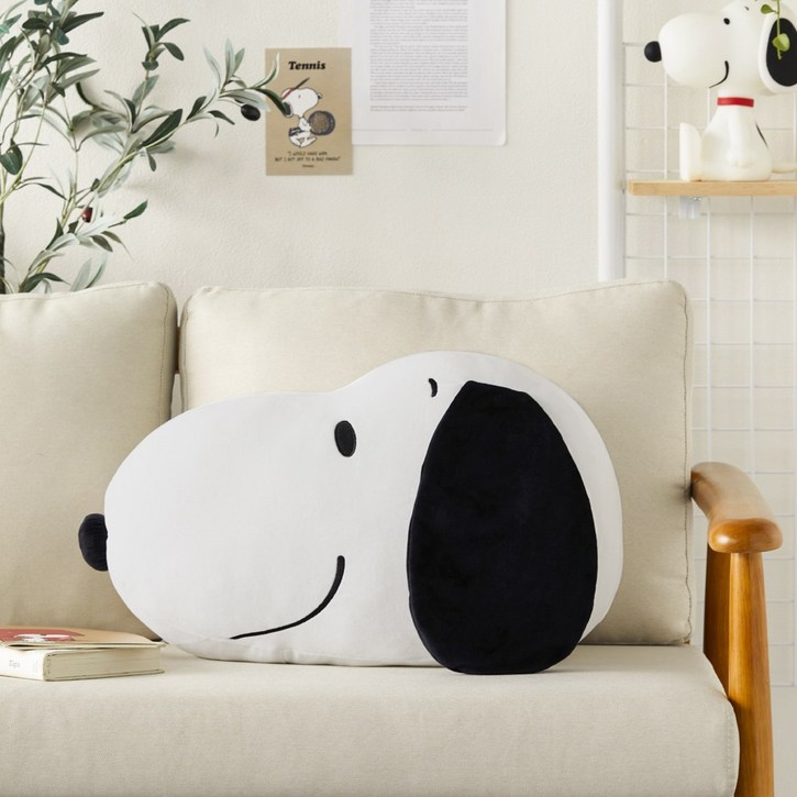 Peanuts 스누피 페이스 쿠션, 단일상품