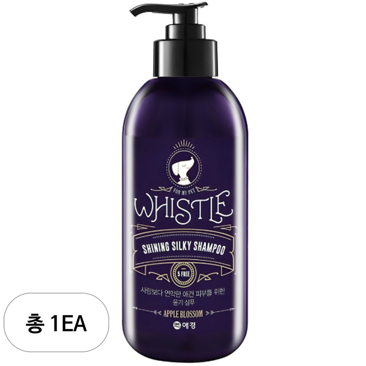 휘슬 샤이닝 실키 애견샴푸, 500ml, 1개
