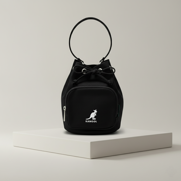 백화점 정품 캉골 여성 럭키 캔버스 버켓백 버킷백 3850 블랙 여자 미니 가방 핸드백 크로스백