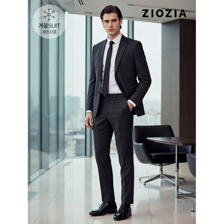 지오지아 캐시미어 스트레치 네이비 무빙 정장세트 AAD4SB1401 AAD4SP1401 DNV