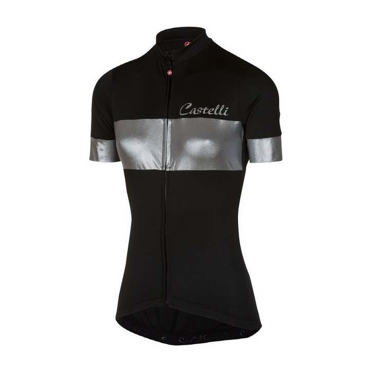Castelli 져지/반팔져지, CROMO JERSEY, 크로모, 여성 블랙