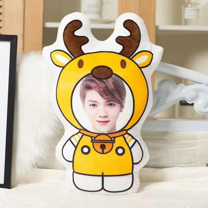 핸드팩토리 주문제작 나만의 사진 포토 쿠션 기념일 커플 친구 연예인 생일선물쿠션솜 포함