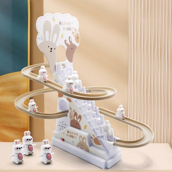 키즈브릭스 움직이는 토끼 계단 오르기 미끄럼틀