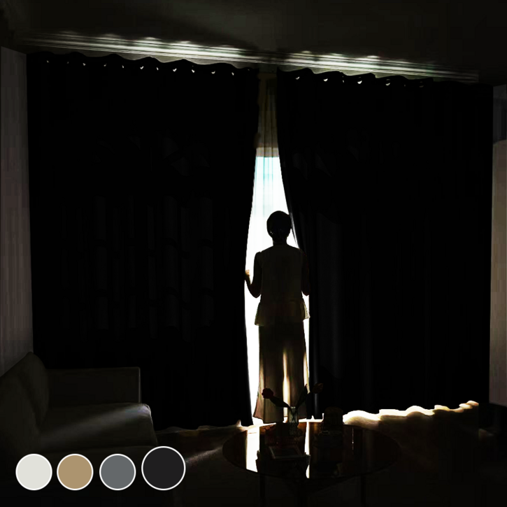 11 HOMEY NEST 완벽 빛차단 3중직 단열 방풍 암막커튼 거실 커텐 아일렛형