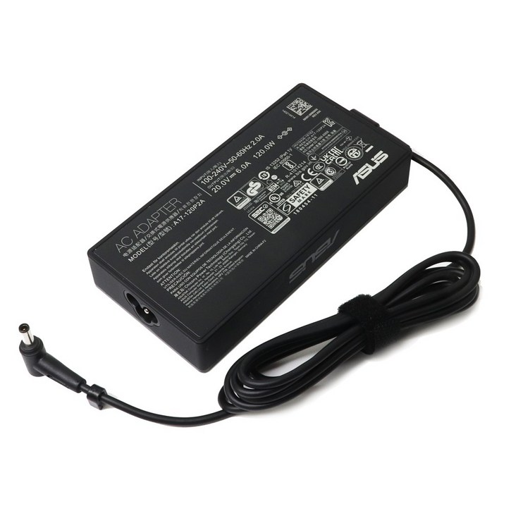 ASUS 정품 20V 6A 120W 노트북 어댑터 충전기 외경 4.5mm 내경 3.0mm A17-120P2A, 1개