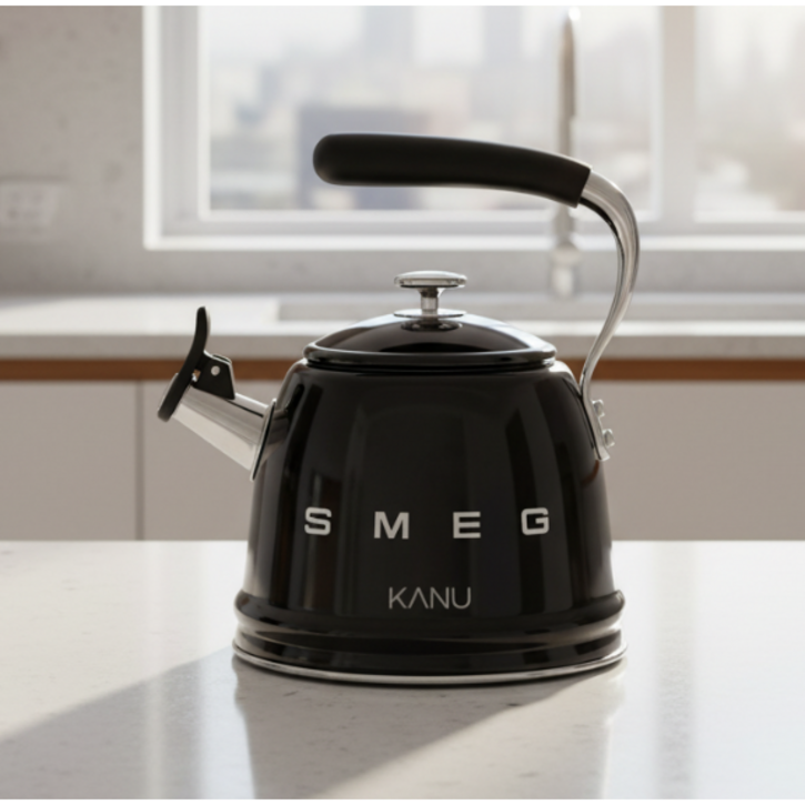 카누 x 스메그 휘슬 주전자 블랙