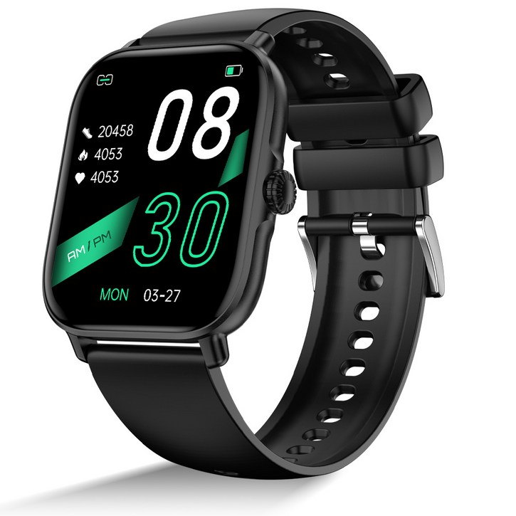 WAPIK 와피크 통화가능 GPS 블루투스 스마트워치 X3, 블랙, 48mm, GPS + 블루투스