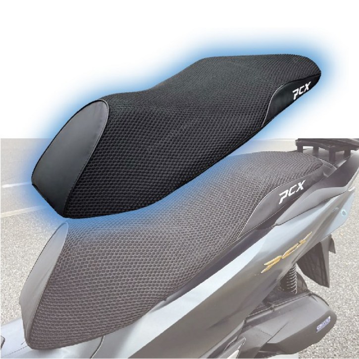 PCX 쿨시트 3D 벌집 시트 커버 여름 안장 쿨메쉬 통풍 통기성