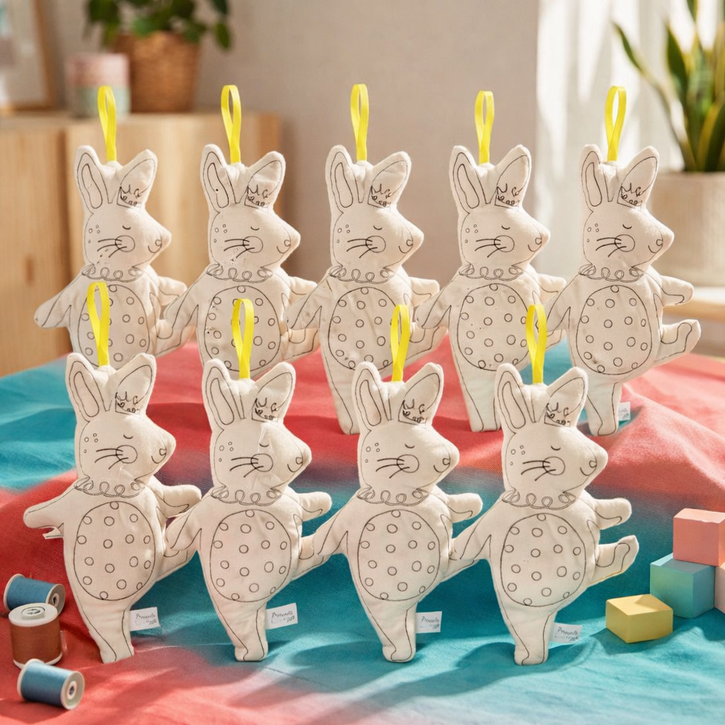 키득키득 캔버스천인형 춤추는 토끼