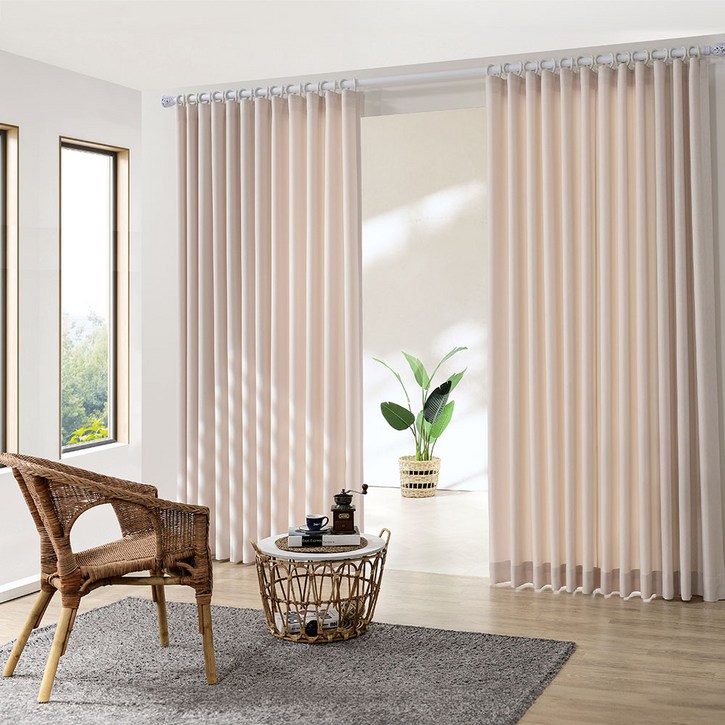 아로아 국내제작 혜미커튼 높이맞춤가능 형상기억 자석끈증정 거실 안방 최고급 호텔식 세련된 색상 사계절커텐