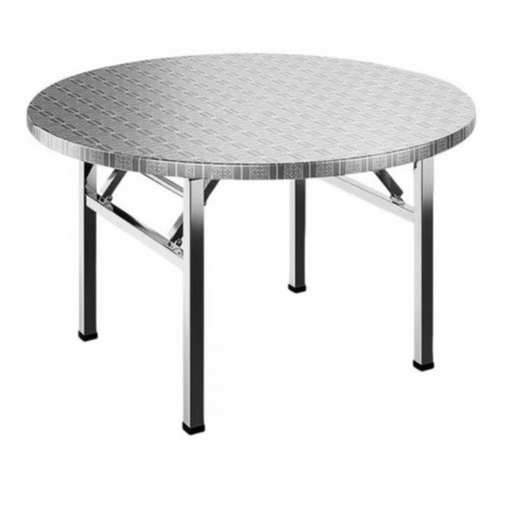 데이엘라 원형 접이식 다용도 스텐 테이블 야외 대형 식탁, 그레이 100cm