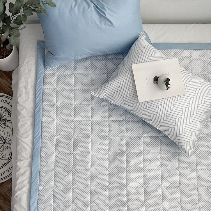 아이스 듀라론 쿨매트 미로 냉감 쿨링 패드 카페트 여름카페트 시원한 에어컨매트 선풍기매트 꿀잠, 블루